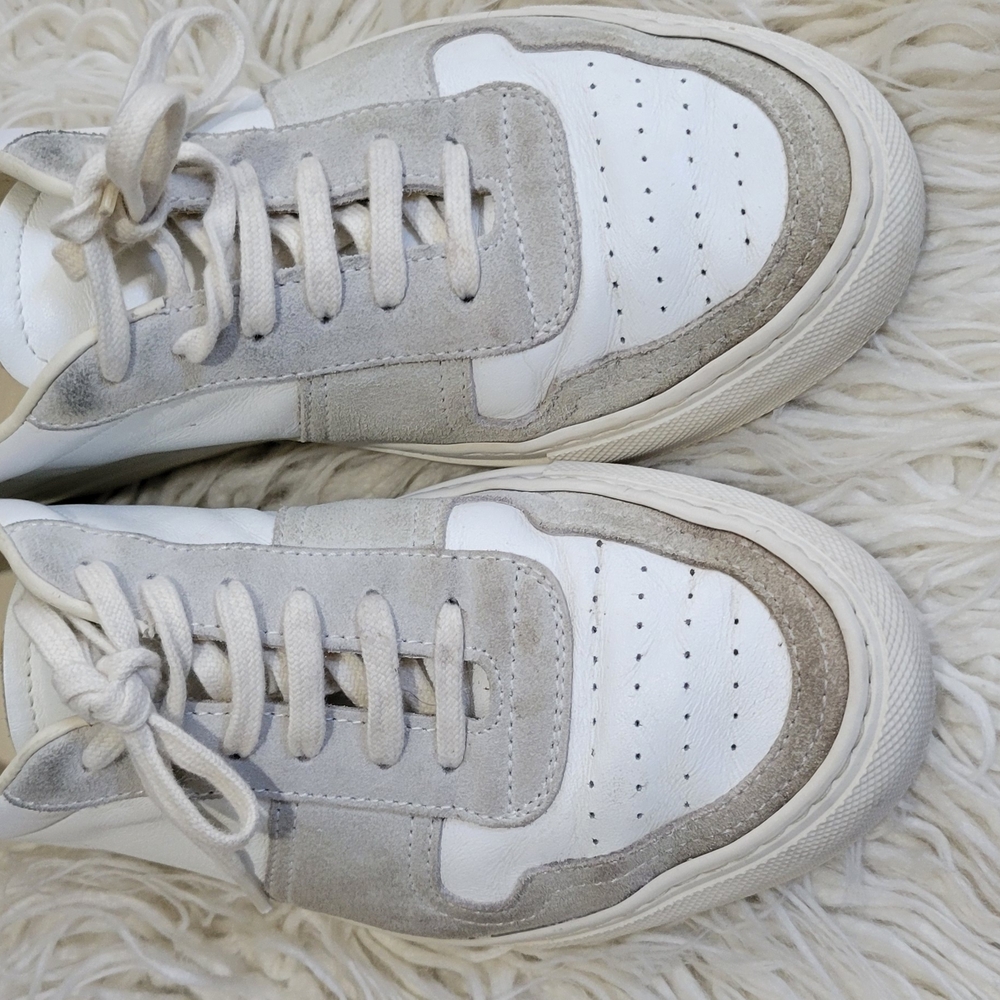 White and Gray Casual Sneakers - Picture 2 of 8